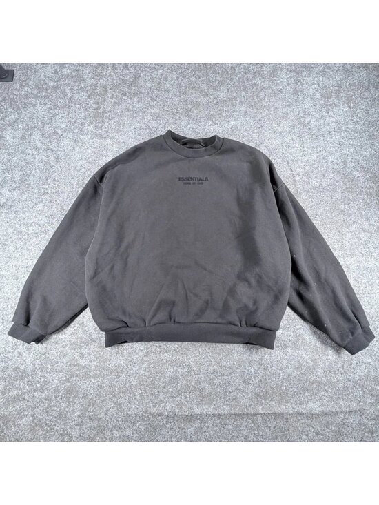 Fear of God Other - Fear Of God Essentials Sweatshirt Mens L Black Classic Fleece Crew Neck Outdoor